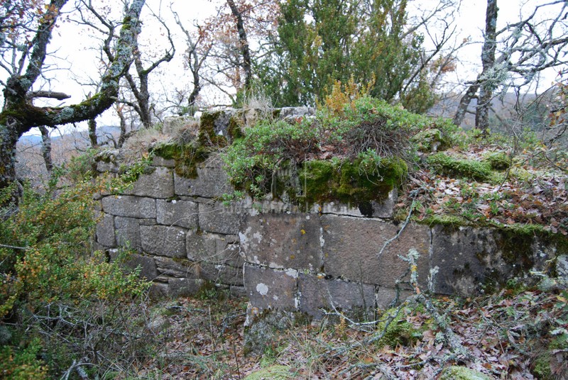 DEtalle del muro norte de la ermita