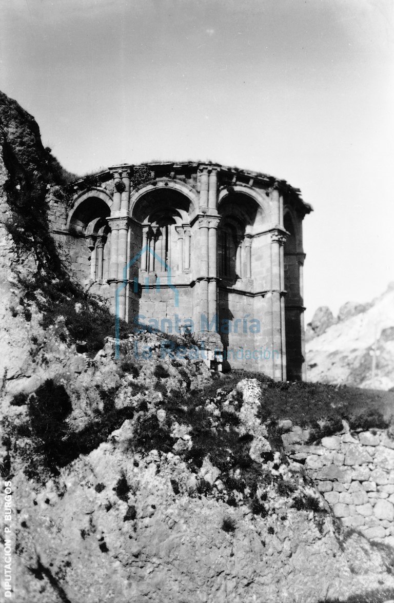 Ermita de San Juan, desaparecida. Cabecera. Foto en el Archivo de Diputación Provincial de Burgos