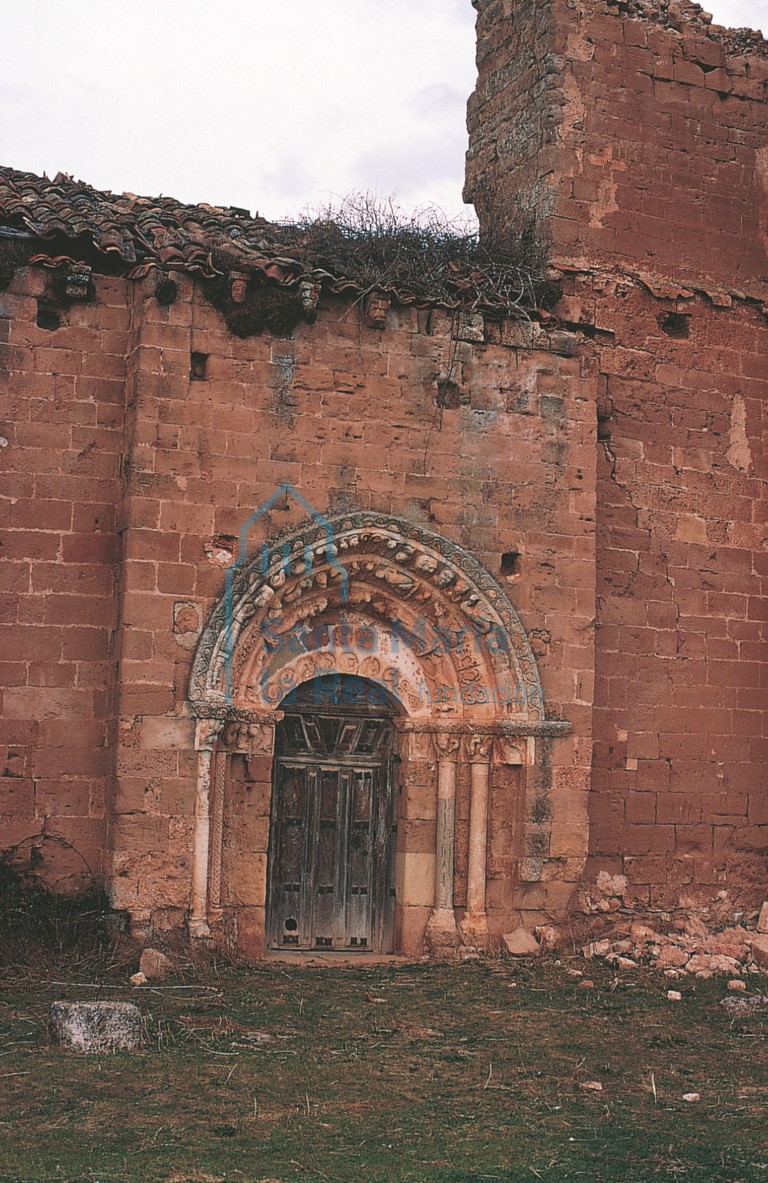 Fachada sur, después de la ruina de 1988
