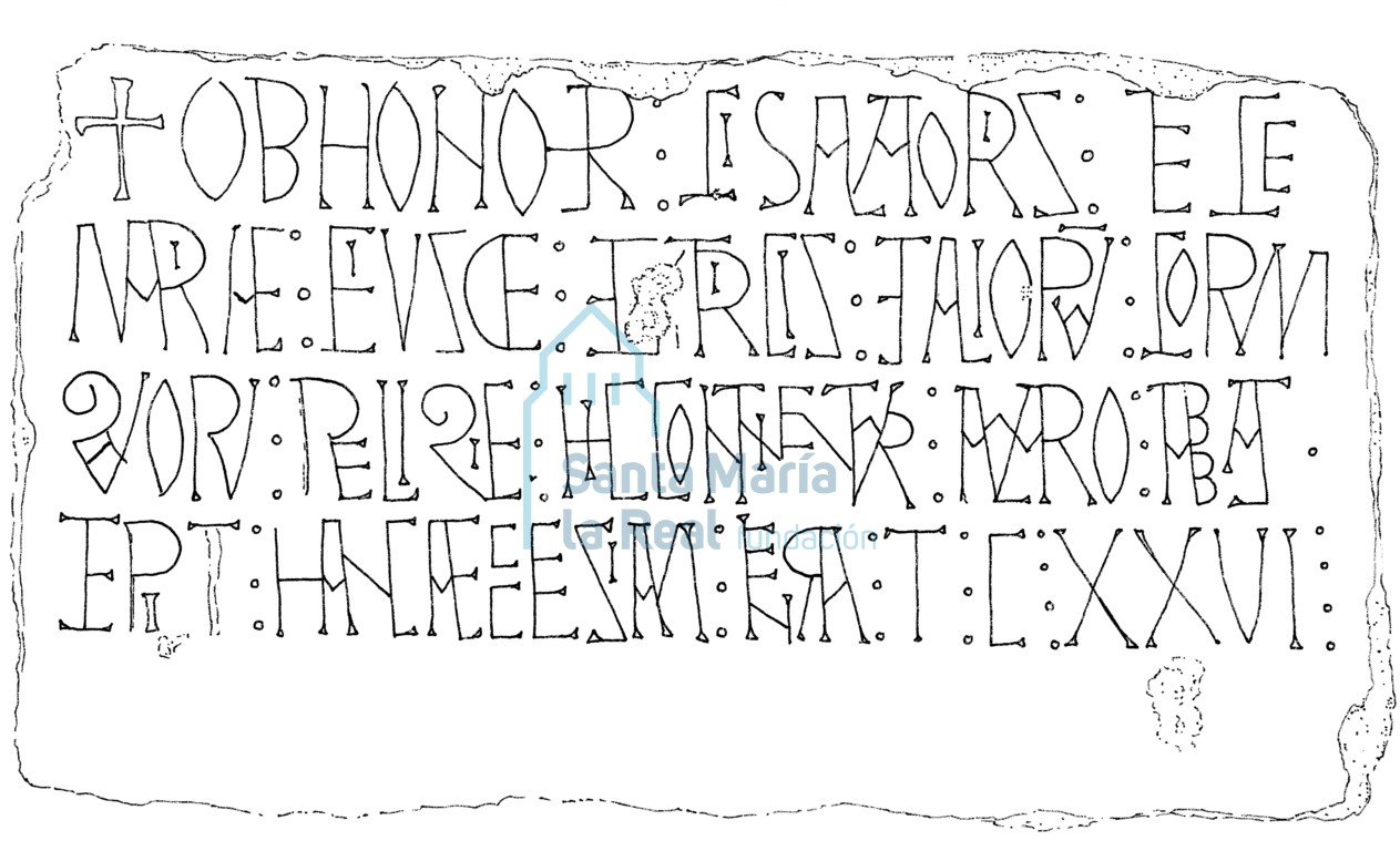 Dibujos de la inscripción de 1088