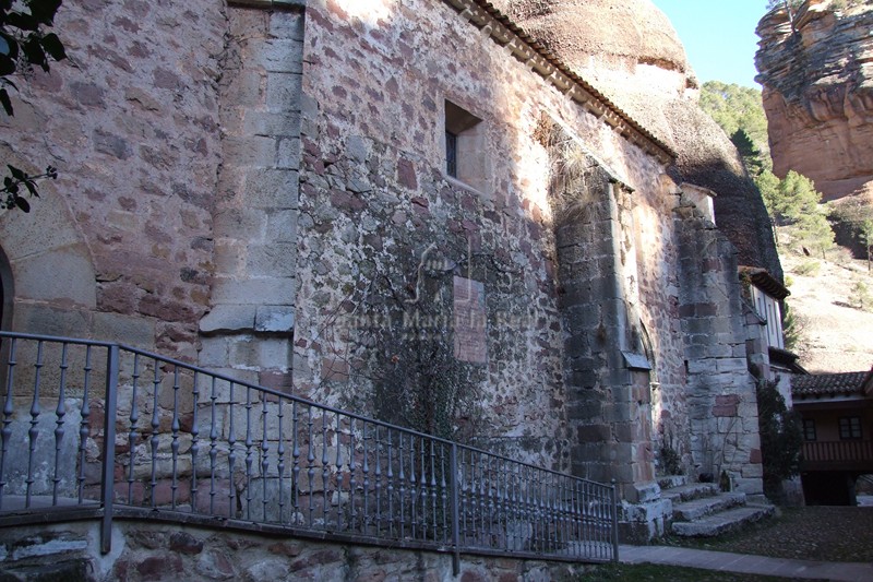 Vista lateral del muro sur