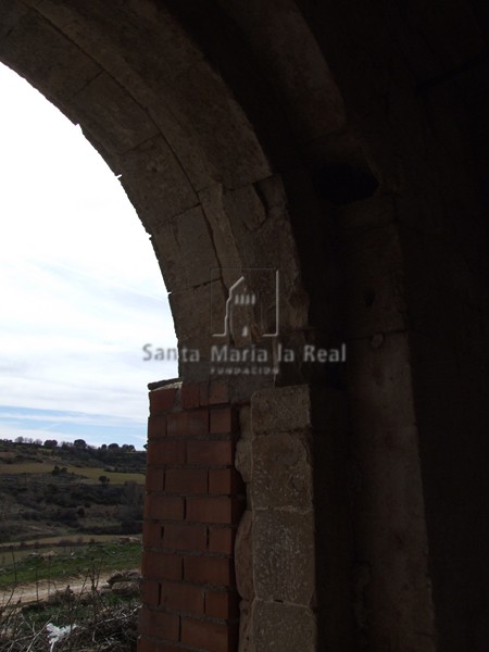 Vista de la portada desde el interior