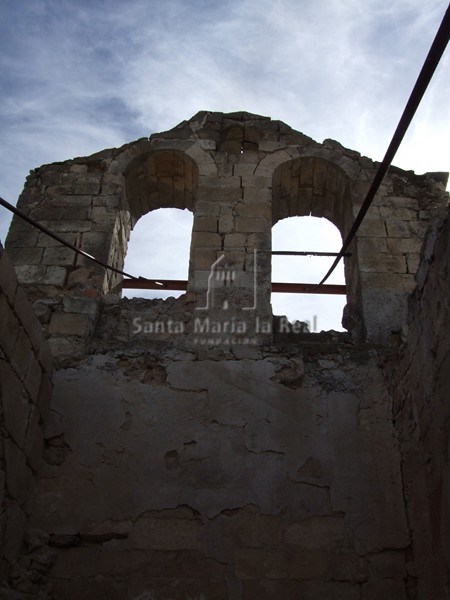 Espadaña vista desde el interior