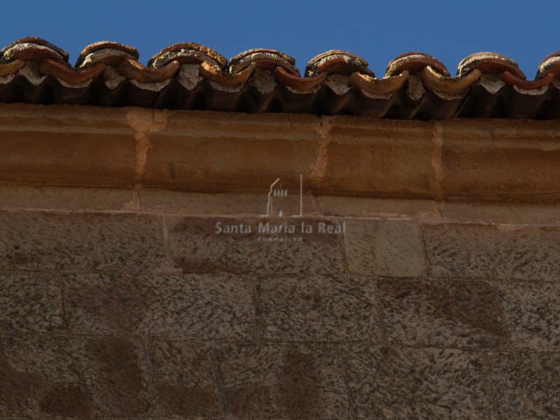 Detalle de la cornisa