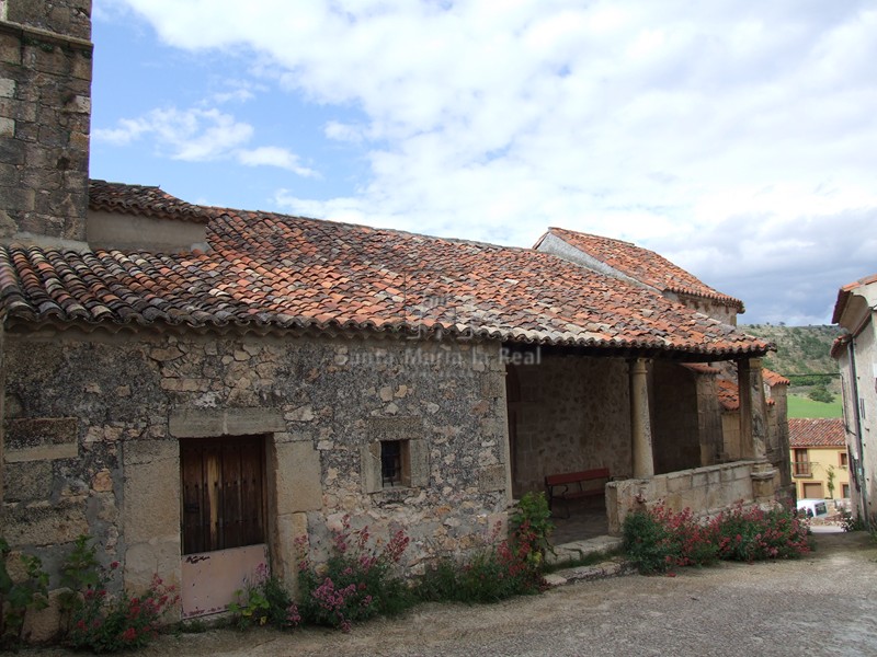 Vista del pórtico