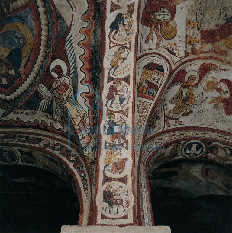 Pinturas murales de panteón (Calendario)