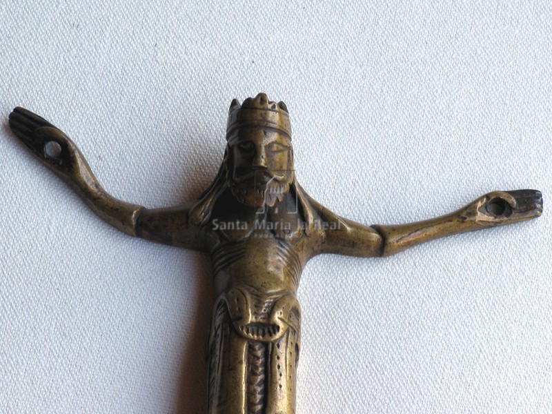Cristo de bronce, detalle del torso