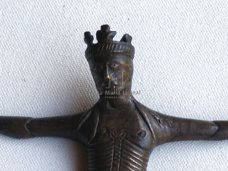 Cristo de bronce, detalle del rostro