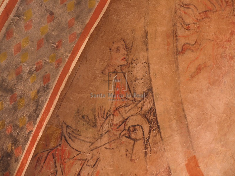 Representación de San Mateo en las pinturas de la cabecera