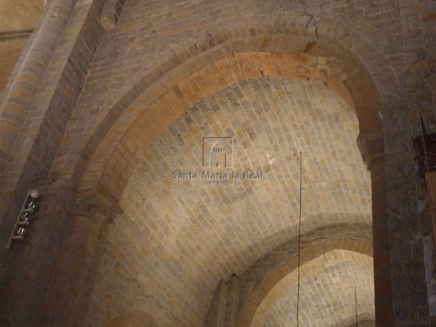 Detalle interior de la bóveda de la nave norte