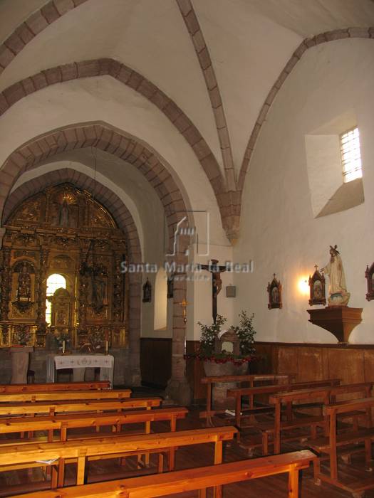 Vista interior del lado sur desde los pies