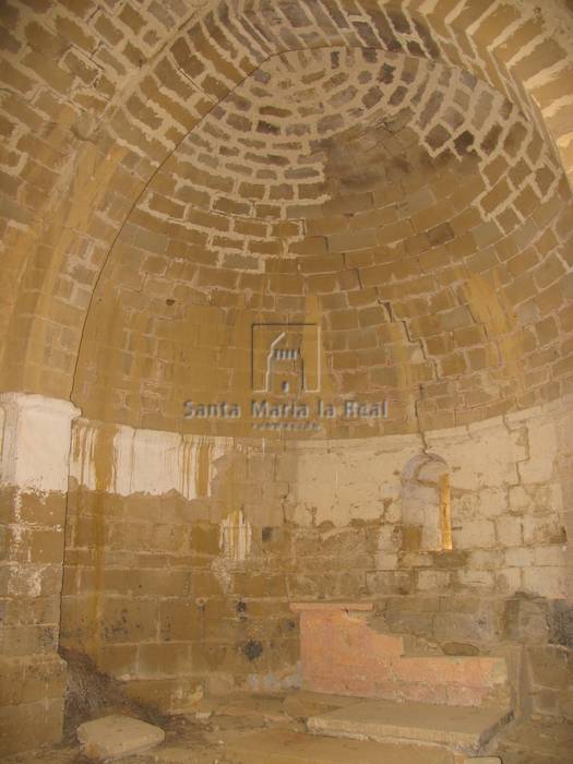 Detalle de la bóveda en el interior del ábside