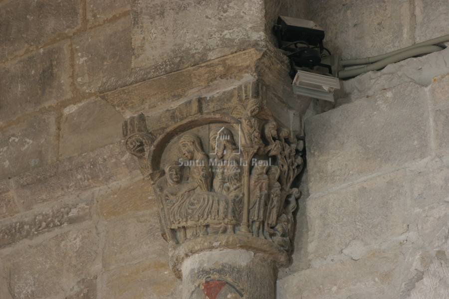 Capitel del interior. Nacimiento