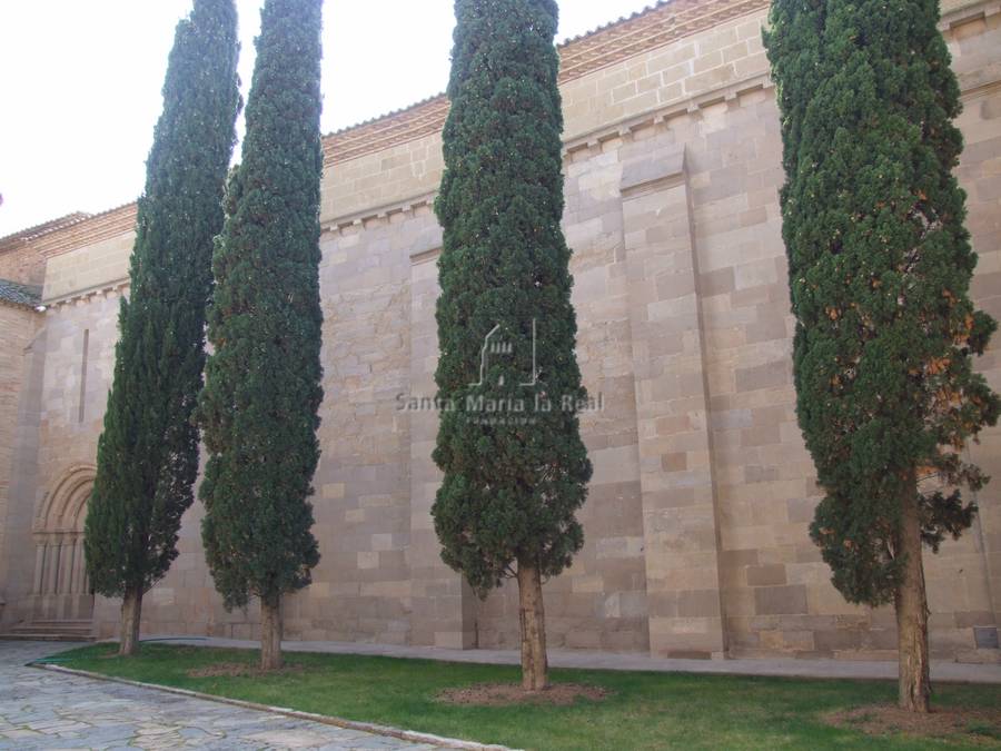 Detalle exterior de la fachada norte