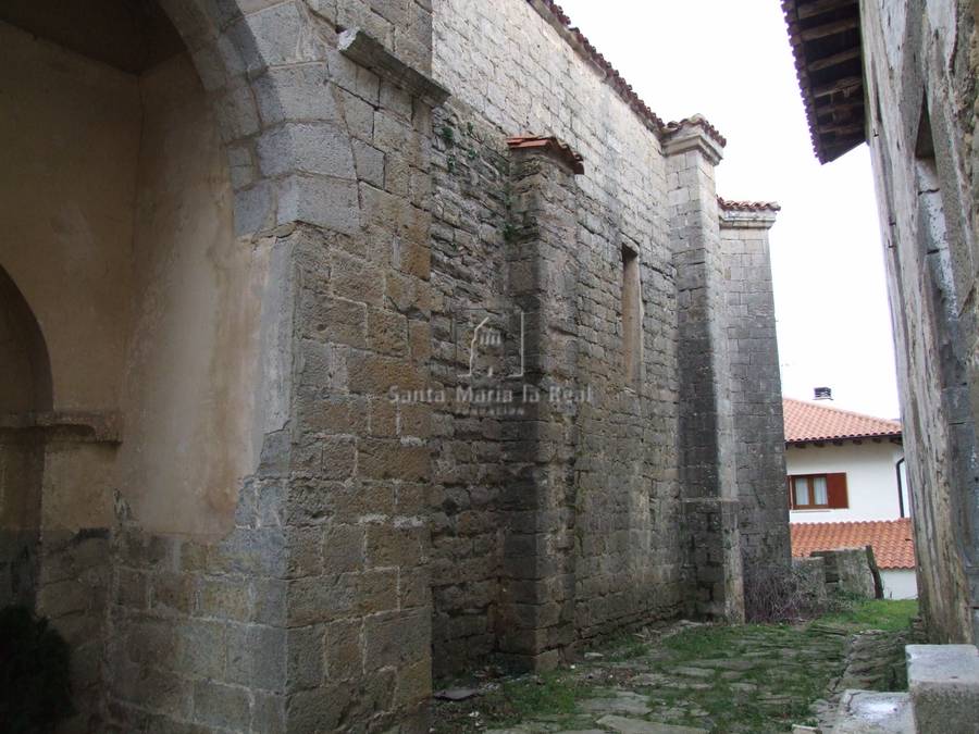 Detalle exterior del muro sur