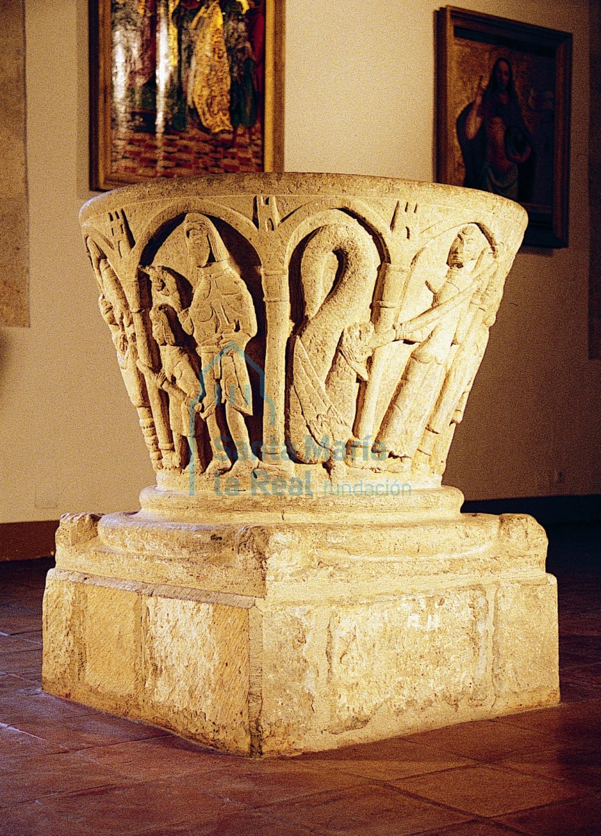 Pila bautismal en el Museo Diocesano de Palencia