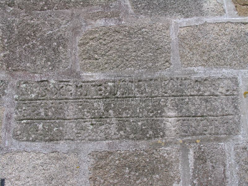 Inscripción del muro norte