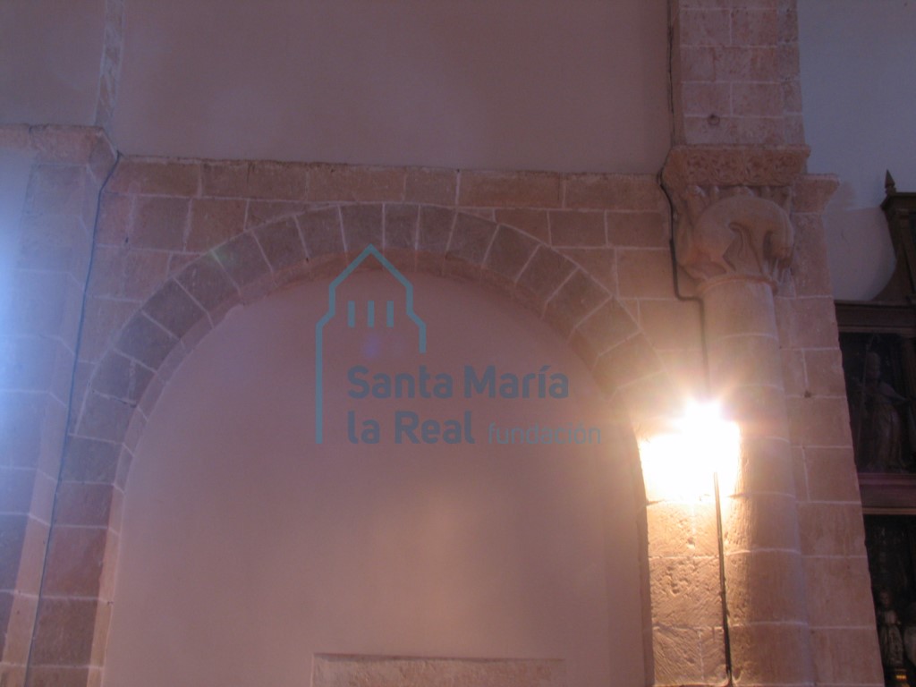 Arquería del presbiterio
