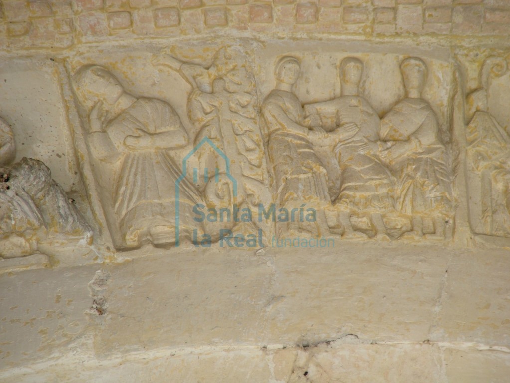 Detalle de la arquivolta exterior