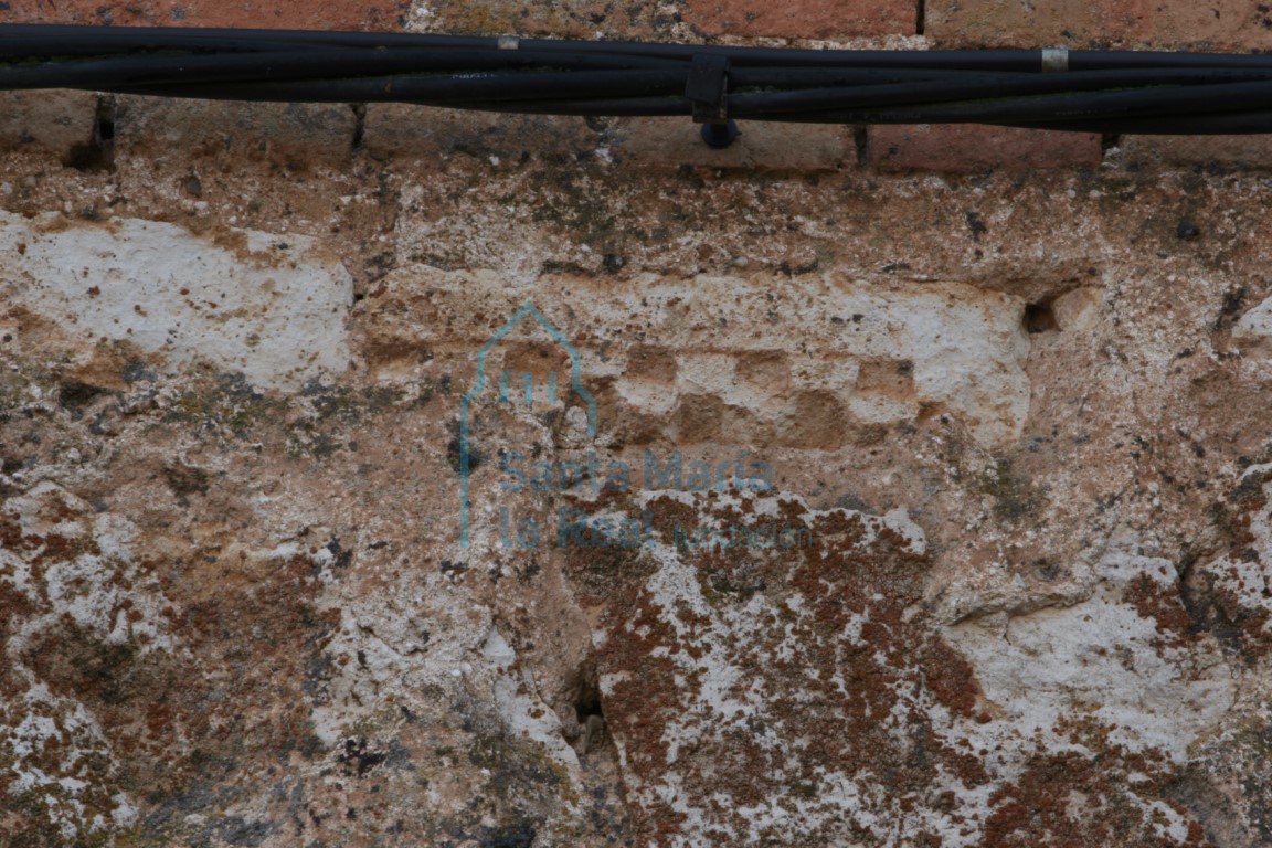 Detalle de mampostería del muro norte