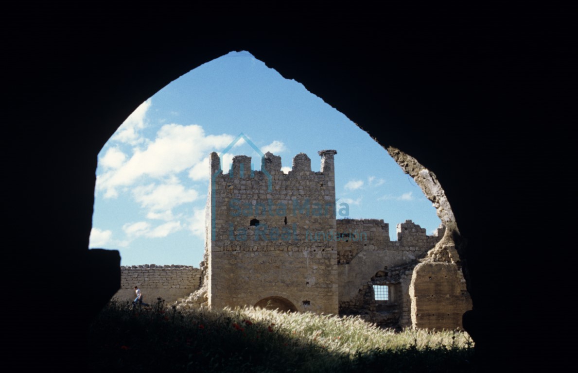 Vista del interior del castillo