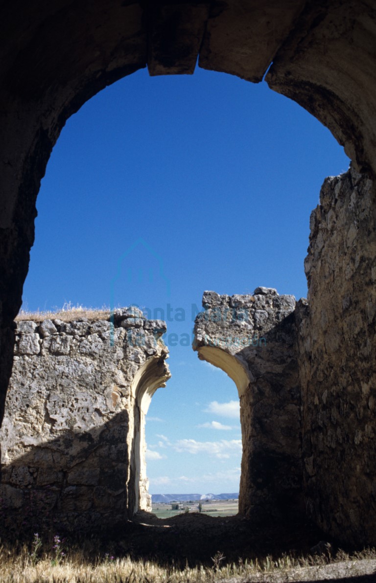 Vista del interior del castillo
