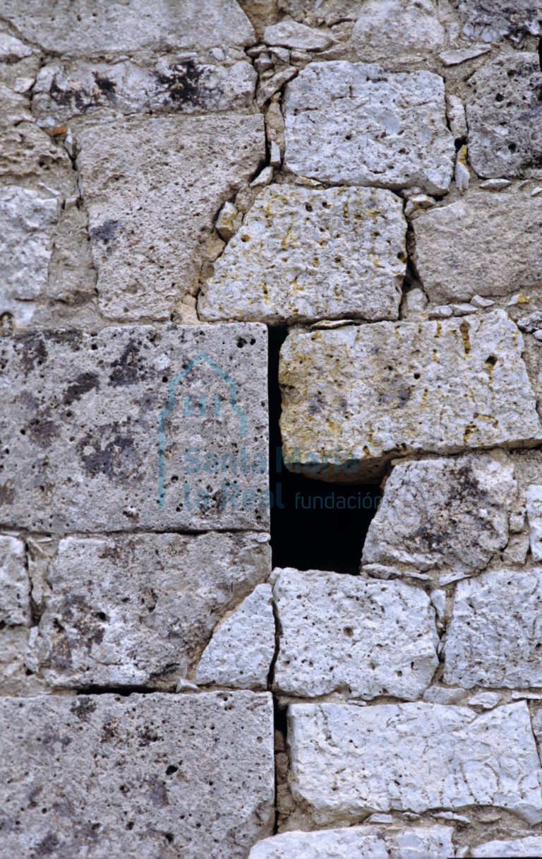 Detalle del muro hastial