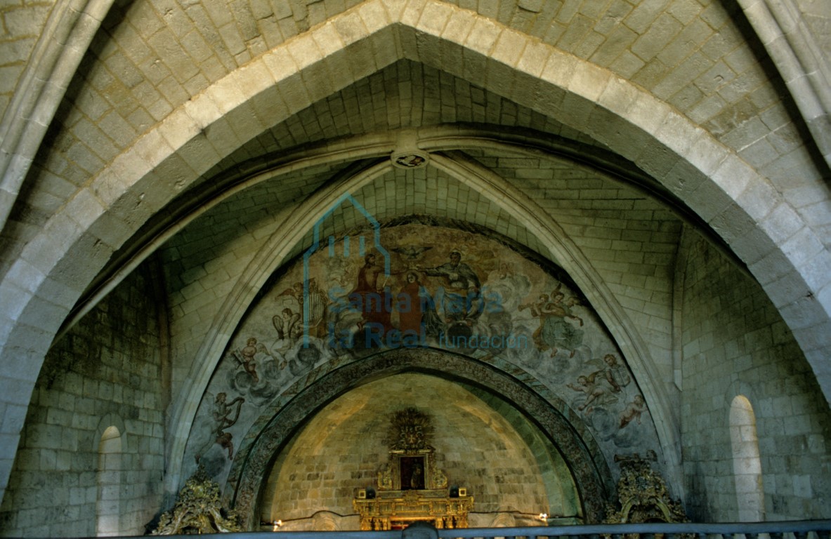 Vista desde el coro de las bóvedas de la nave