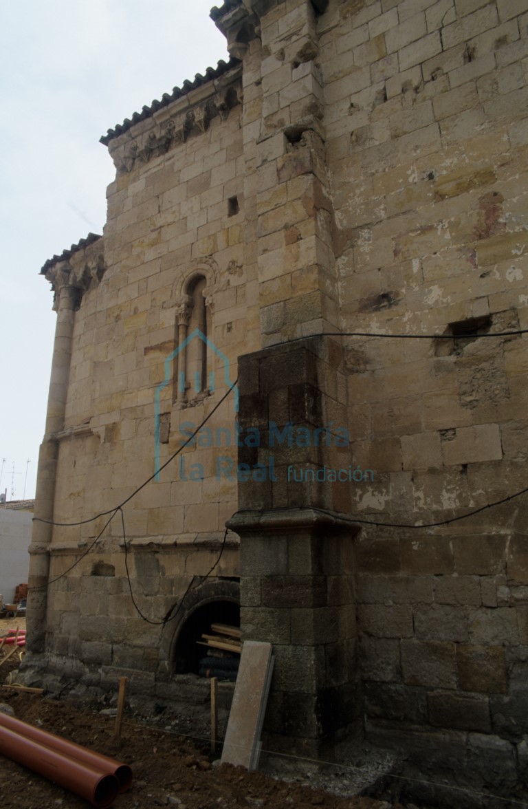 Detalle de la fachada septentrional