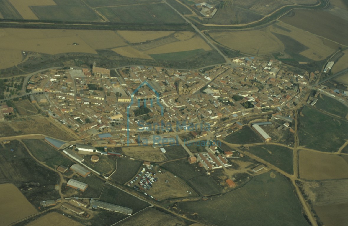 Vista aérea de Castroverde de Campos
