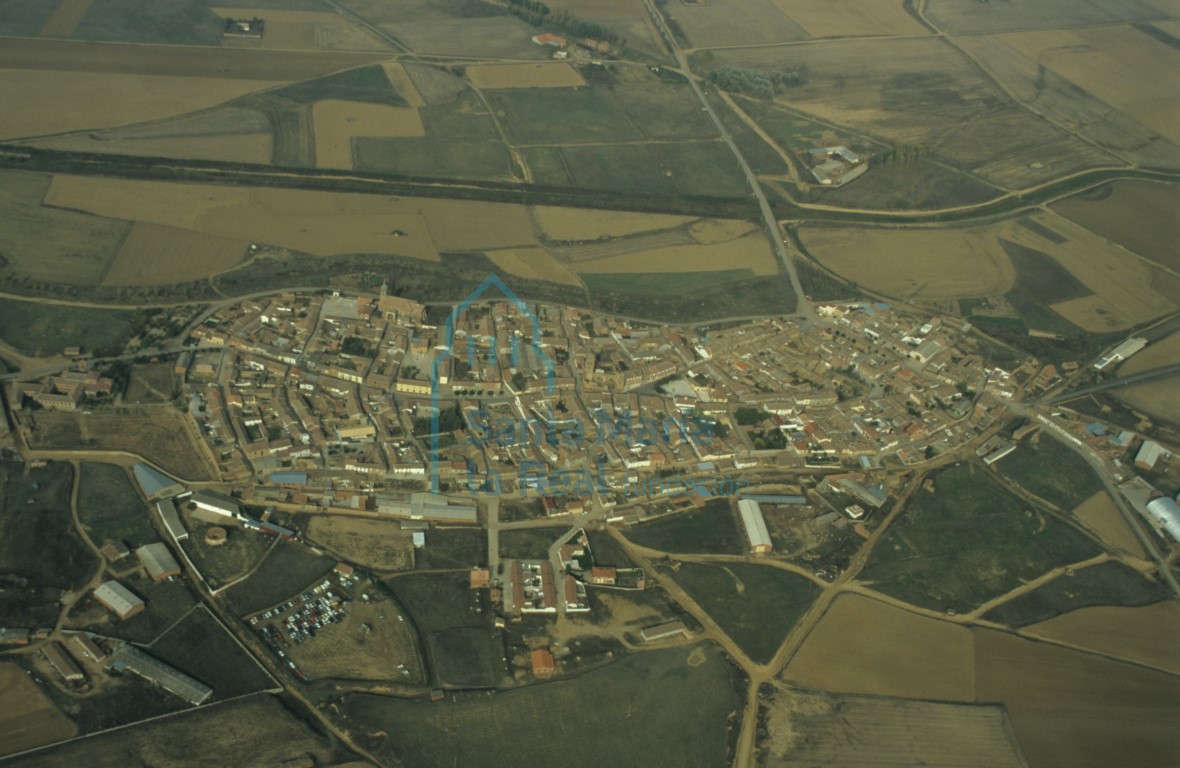 Vista aérea de Castroverde de Campos