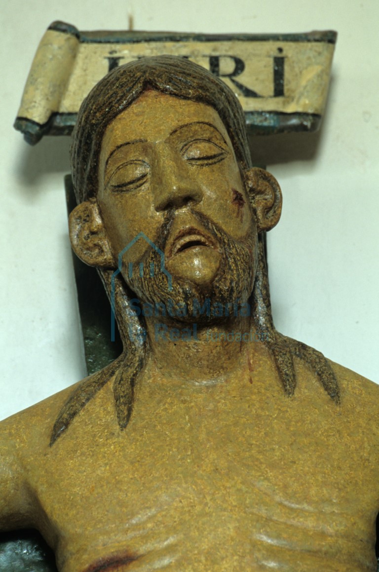 Cristo de San Atilano, llamado también Cristo del Valle de la Vega. Detalle