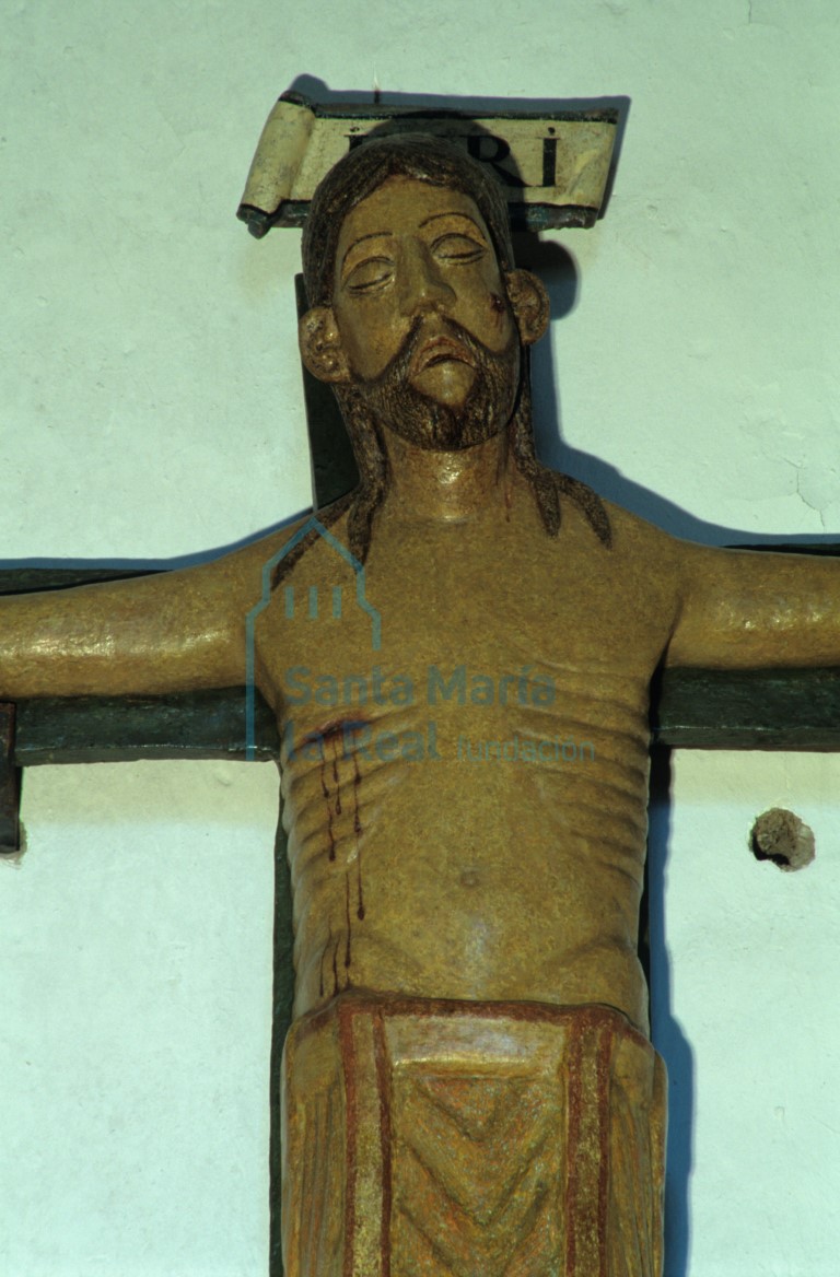 Detalle del Cristo de San Atilano, llamado también Cristo del Valle de la Vega