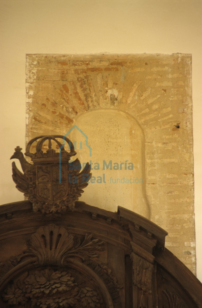 Restos de una antigua ventana tapiada