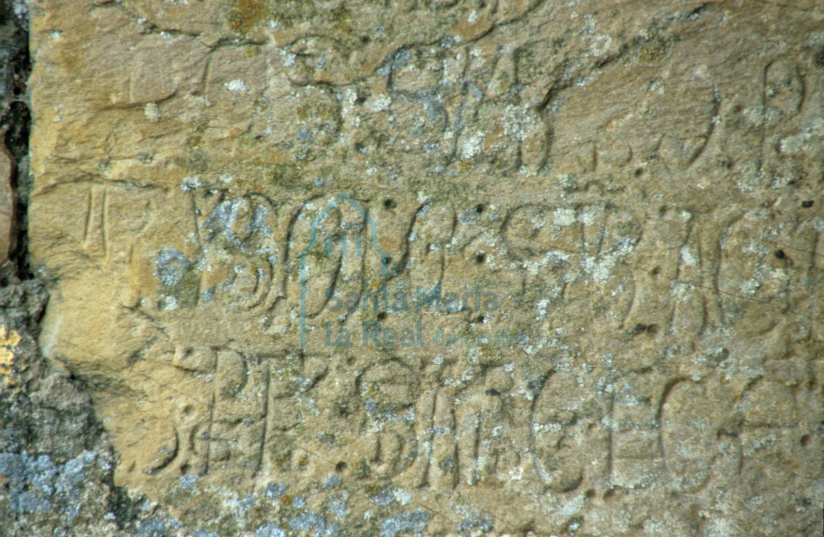 Detalle de la inscripción
