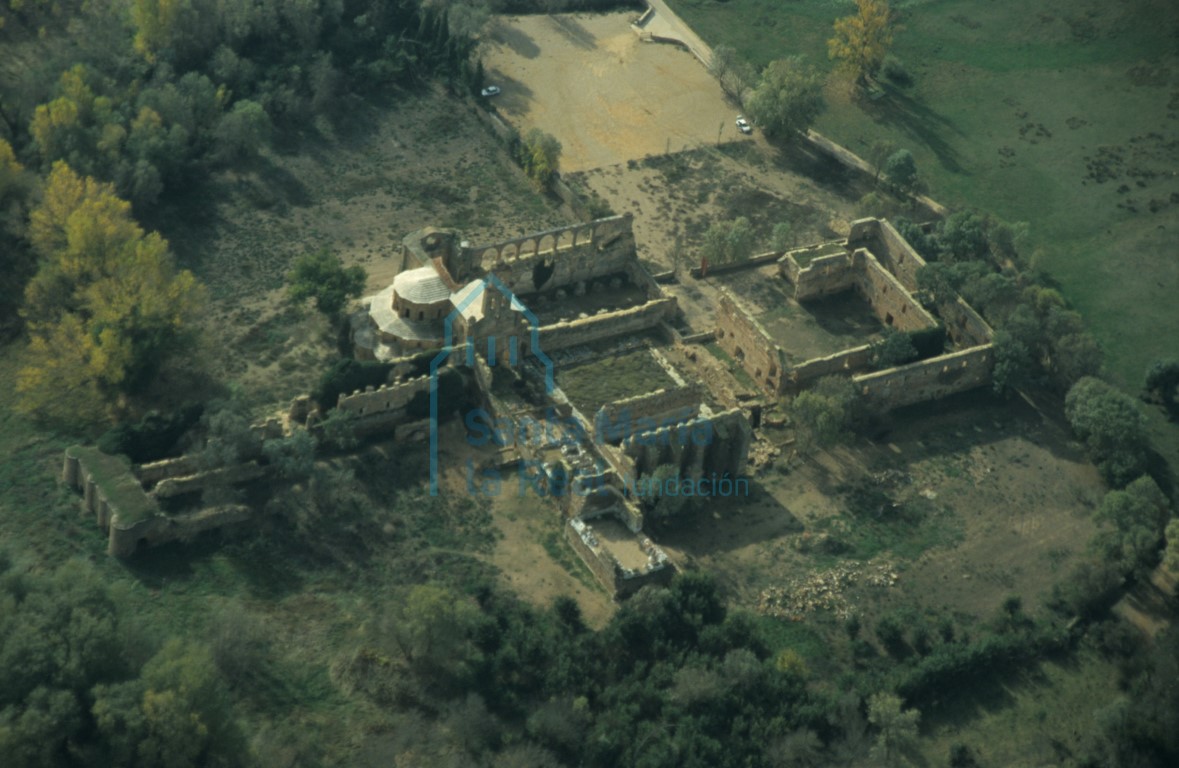 Vista aérea del monasterio