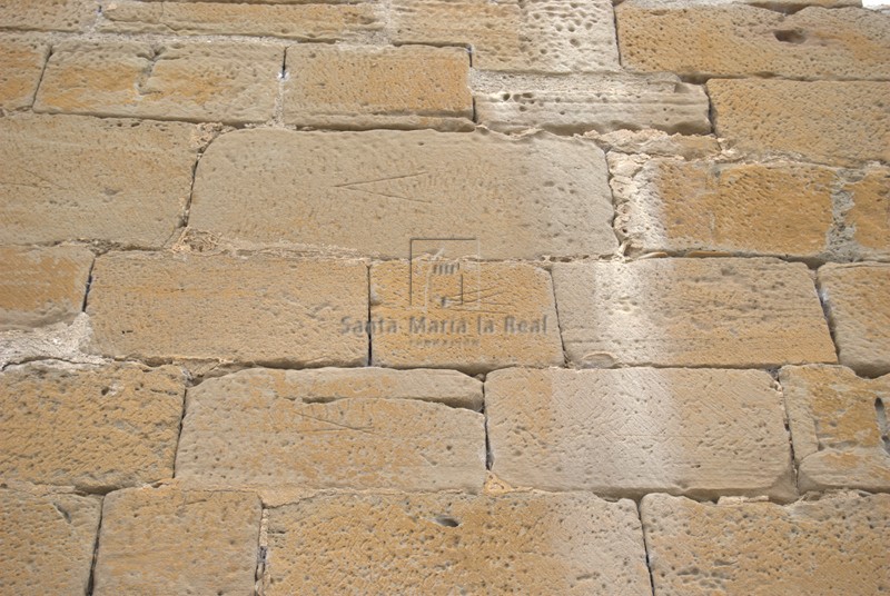 Marcas de cantero en el muro occidental