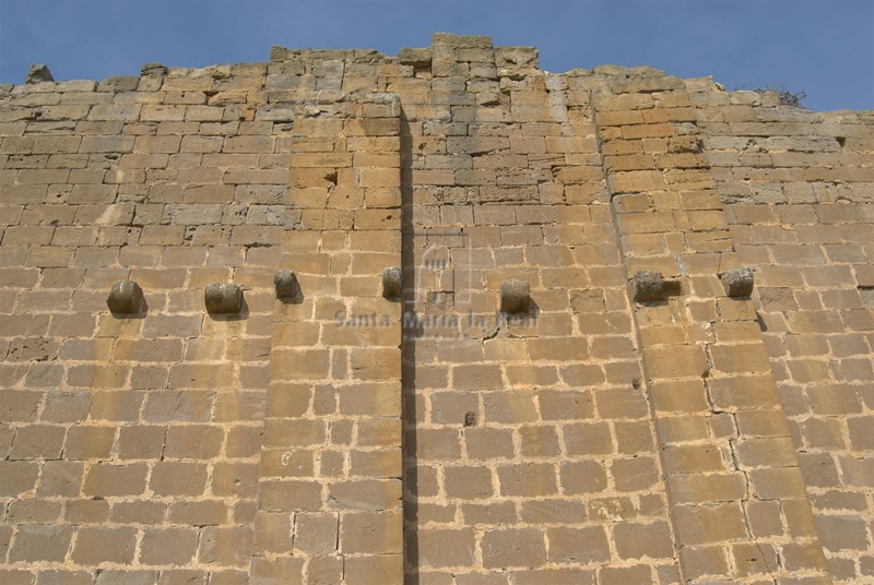 Detalle del muro meridional