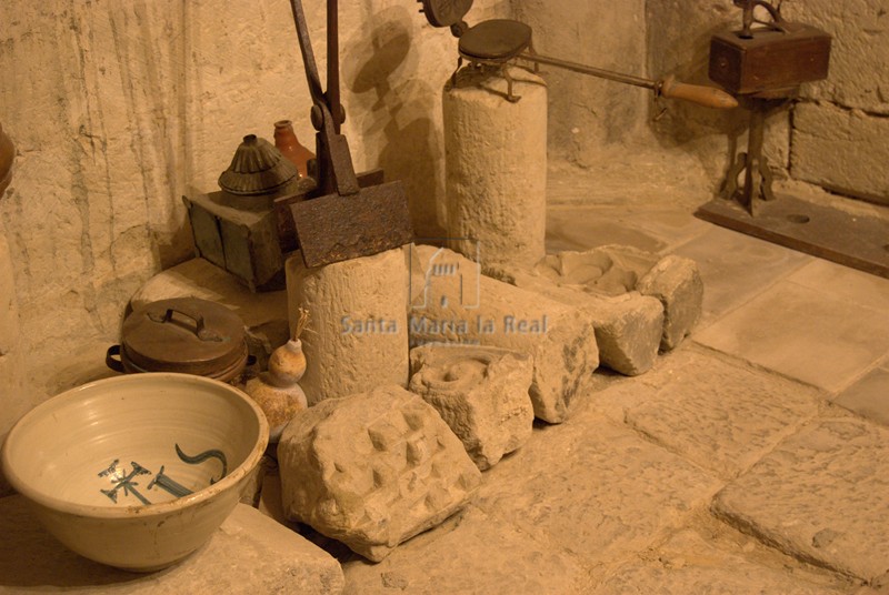 Restos románicos en la cripta