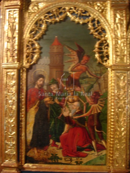 Pintura sobre tabla del retablo mayor