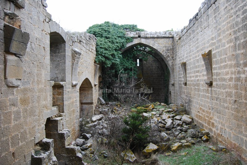 Interior de la zona suroccidental del castillo