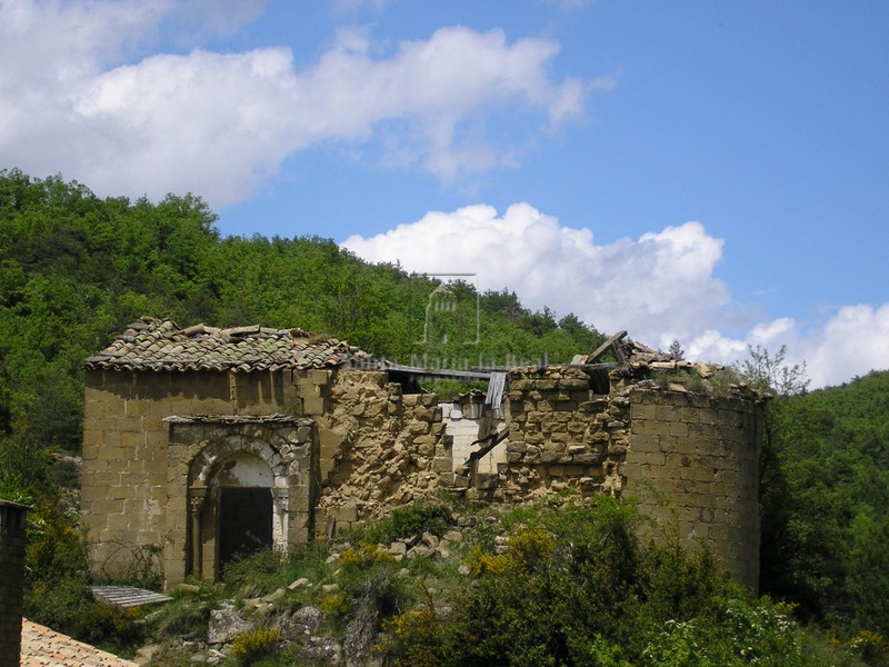 Vista del lado sur de la ermita de Santa Quiteria